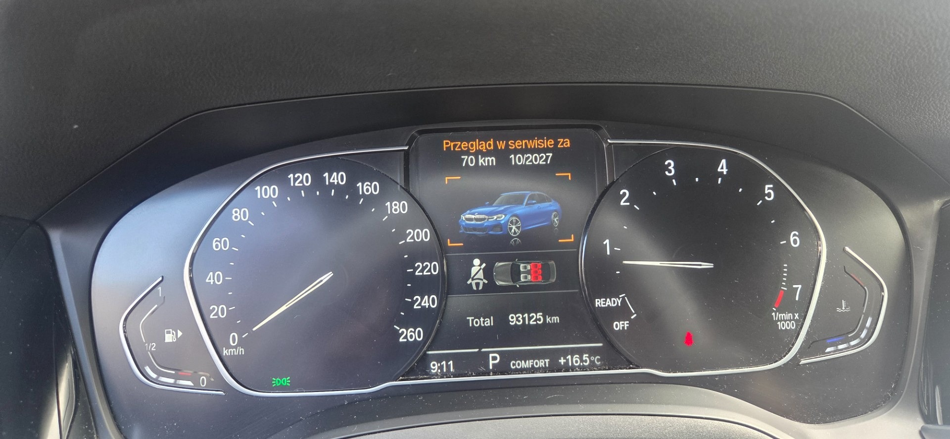 Wskazania deski rozdzielczej - BMW 3