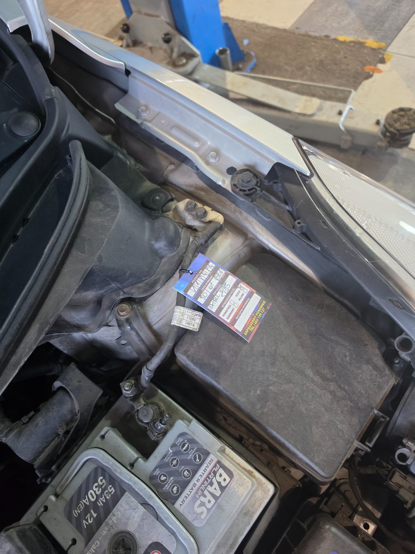 Informacja o wymianie oleju - HYUNDAI ELANTRA V sedan